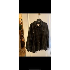 Wrangler Rugged‎ Wear Mens Plaid Button Up Shirt Top Long Sleeve